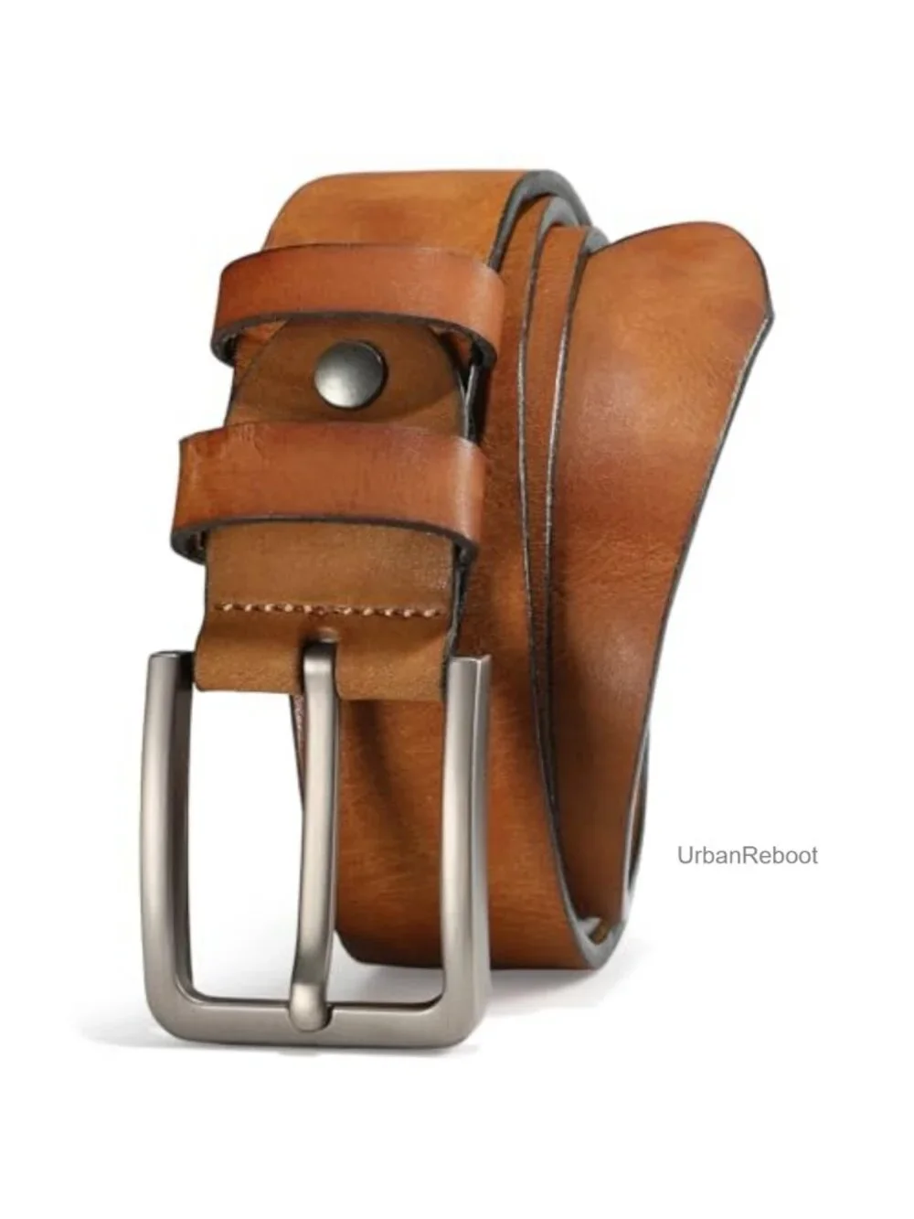 Men's Full Grain Genuine Leather Belt Heavy Duty Work Casual Everyday Belt